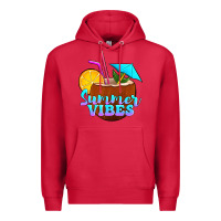 Cardinal summer vibes coconut drink Premium Hoodie - Jasminsmagicworld