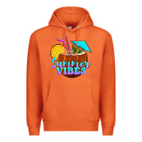 Carrot summer vibes coconut drink Premium Hoodie - Jasminsmagicworld