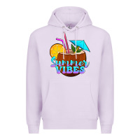 Lilac summer vibes coconut drink Premium Hoodie - Jasminsmagicworld