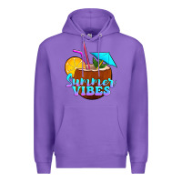 Purple summer vibes coconut drink Premium Hoodie - Jasminsmagicworld