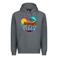 Rock summer vibes coconut drink Premium Hoodie - Jasminsmagicworld