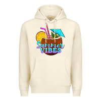 Sandshell summer vibes coconut drink Premium Hoodie - Jasminsmagicworld