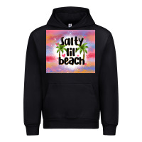 Black salty lil' beach Urban Hoodie - MaliasSmallBusiness