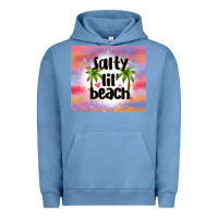 Pigment Pebble Blue salty lil' beach Urban Hoodie - MaliasSmallBusiness