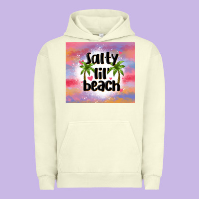 Salty Lil' Beach Urban Hoodie Designed By Maliassmallbusiness