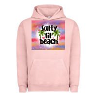 Pigment Salmon salty lil' beach Urban Hoodie - MaliasSmallBusiness