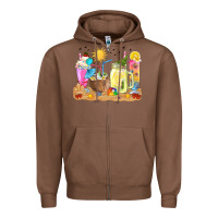 Chestnut summer drinks coffee cups Zipper Hoodie - texasbilliewilder