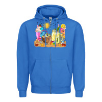 True Royal summer drinks coffee cups Zipper Hoodie - texasbilliewilder