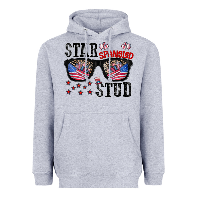 Star Spangled Stup Heavyweight Hoodie by CowhideDigitalArt | Teevron