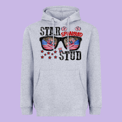 Star Spangled Stup Heavyweight Hoodie Designed By Cowhidedigitalart