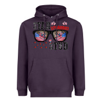 Plum star spangled stup Heavyweight Hoodie - CowhideDigitalArt