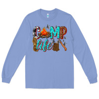 Colony Blue camp life Long Sleeve Tee - texasbilliewilder