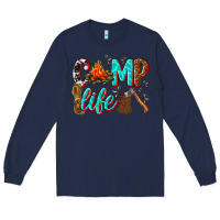 Navy camp life Long Sleeve Tee - texasbilliewilder