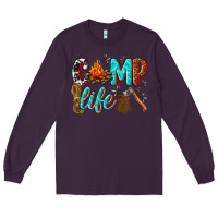 Plum camp life Long Sleeve Tee - texasbilliewilder