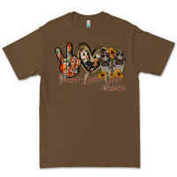 Cacao peace love dog mama Premium Tee - RacoonDesign