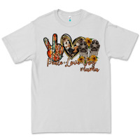 Dove Grey peace love dog mama Premium Tee - RacoonDesign