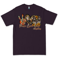 Plum peace love dog mama Premium Tee - RacoonDesign