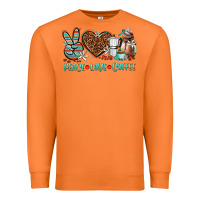 Carrot peace love coffee Premium Sweatshirt - AdoDesignShop