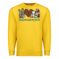 Lemon peace love coffee Premium Sweatshirt - AdoDesignShop