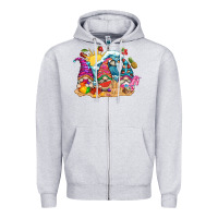 Heather Grey summer gnome tbw Zipper Hoodie - texasbilliewilder