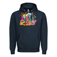 Navy summer gnome tbw Zipper Hoodie - texasbilliewilder