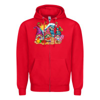 Red summer gnome tbw Zipper Hoodie - texasbilliewilder