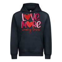 Navy love more worry less Urban Hoodie - MaliasSmallBusiness