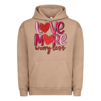 Pigment Burro love more worry less Urban Hoodie - MaliasSmallBusiness