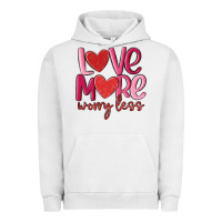 Pigment Lunar Rock love more worry less Urban Hoodie - MaliasSmallBusiness