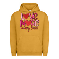 Pigment Peanut Butter love more worry less Urban Hoodie - MaliasSmallBusiness