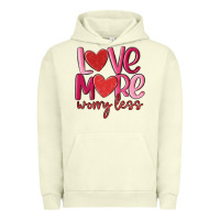 Pigment Pistachio love more worry less Urban Hoodie - MaliasSmallBusiness