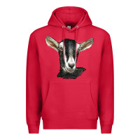 Cardinal alpine goat head Premium Hoodie - LillyAllenDesigns