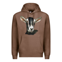 Chestnut alpine goat head Premium Hoodie - LillyAllenDesigns
