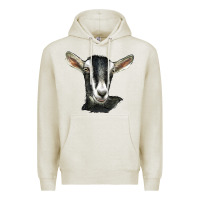 Oatmeal Heather alpine goat head Premium Hoodie - LillyAllenDesigns