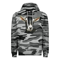 Slate Camo alpine goat head Premium Hoodie - LillyAllenDesigns