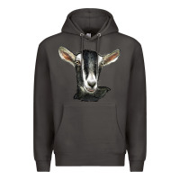 Smoke alpine goat head Premium Hoodie - LillyAllenDesigns