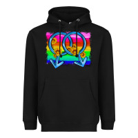 Black lgbtq gender gay symbol Heavyweight Hoodie - HRA Design Shop