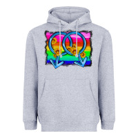 Heather Grey lgbtq gender gay symbol Heavyweight Hoodie - HRA Design Shop