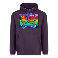 Plum lgbtq gender gay symbol Heavyweight Hoodie - HRA Design Shop