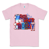 Bubblegum Pink red white boozy billie wilder Classic Tee - texasbilliewilder