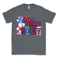 Charcoal Heather red white boozy billie wilder Classic Tee - texasbilliewilder
