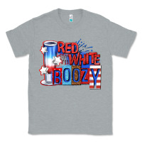 Heather Grey red white boozy billie wilder Classic Tee - texasbilliewilder