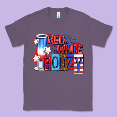 Classic Tee red white boozy billie wilder