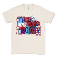 Natural red white boozy billie wilder Classic Tee - texasbilliewilder