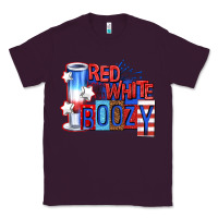 Plum red white boozy billie wilder Classic Tee - texasbilliewilder