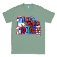Sage red white boozy billie wilder Classic Tee - texasbilliewilder