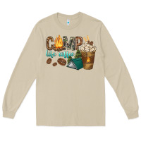 Mushroom camp life coffee with coffee cup Long Sleeve Tee - texasbilliewilder