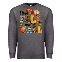 Charcoal Heather i love fall most of all Premium Sweatshirt - AdoDesignShop
