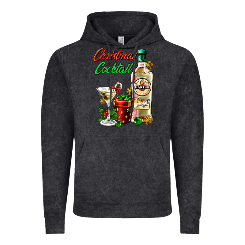 Christmas Cocktail Martini And Gift Vintage Hoodie by AdoDesignShop | Teevron