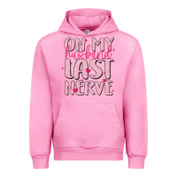 Fuchsia Pink on my husband last nerve Urban Hoodie - MaliasSmallBusiness